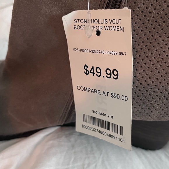 NWT Women’s Rockport Wedge Bootie Suede Leather in Gray size 7 - Picture 6 of 10